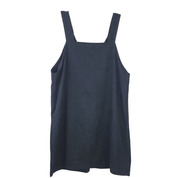 SHEIN Dresses & Skirts - Shein Ribbed Dress Small Petite Black Sleeveless Overall Dress Sleeveless